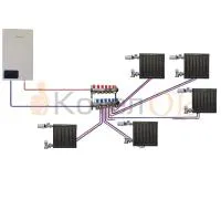 Система отопления № 2 до 50кв (5 точек отопления) 