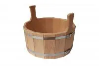 Шайка двуручная 12л без вставки, ОЛЬХА