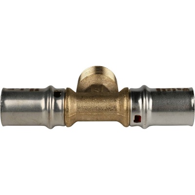 фото STOUT SFP-0008-161216 Тройник-переходник с наружной резьбой для металлопластиковых труб прессовой