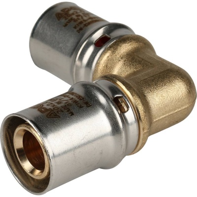 фото STOUT SFP-0009-001616 Угольник  90° 16х16 для металлопластиковых труб прессовой
