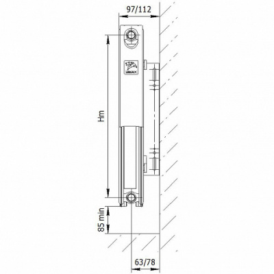 фото Стальной радиатор Lemax Compact Valve тип 21 300